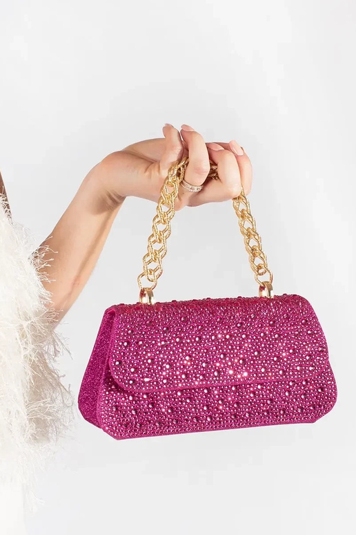 purple little Handbag In cekiny ze...