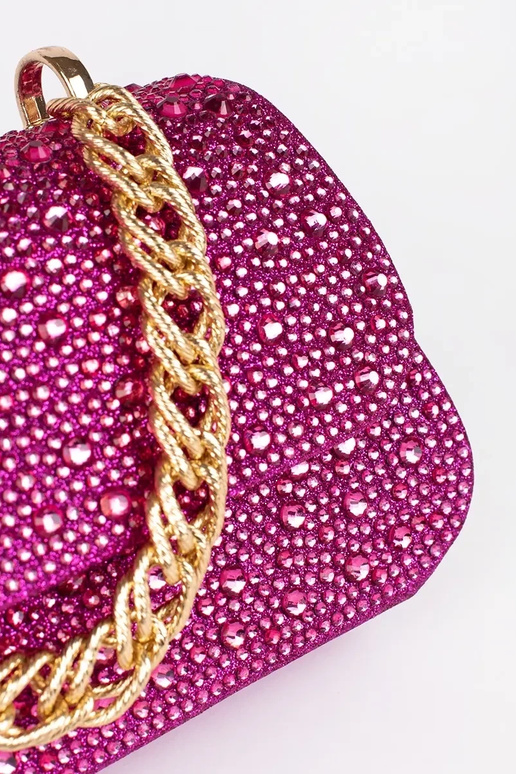 purple little Handbag In cekiny ze...