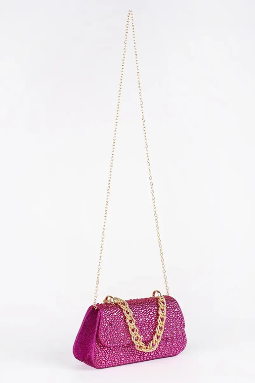purple little Handbag In cekiny ze...