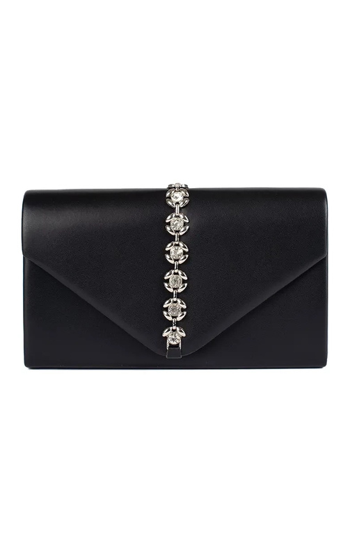 black Handbag clutch bag decorated...