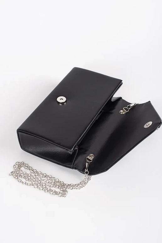 black Handbag clutch bag decorated...