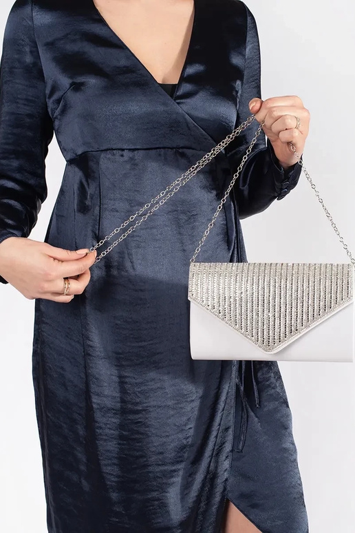 silver color little Handbag clutch...