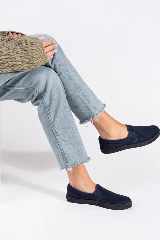 blue blue shoes slip-on slip on