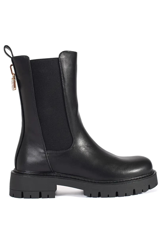 black boots Chelsea boots z ozdobną... black boots Chelsea boots z ozdobną...