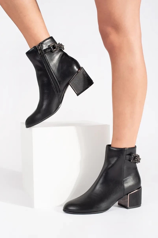 black Inomens boots na eleganckim...