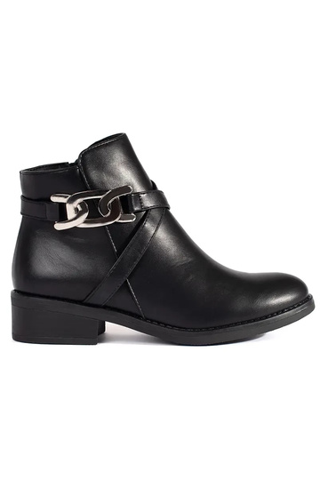 black Chelsea boots flat...