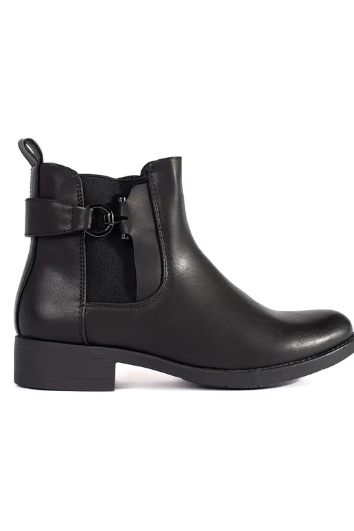 The classic model black Chelsea boots...