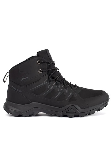 black high trekking shoes mens