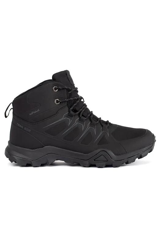 black high trekking shoes mens