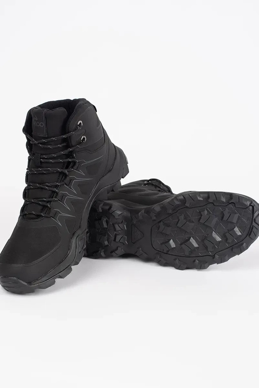black high trekking shoes mens