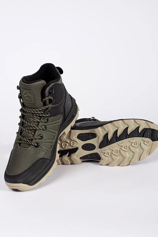 Buty trekkingowe męskie zielono-czarne