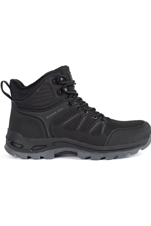 black high trekking shoes mens