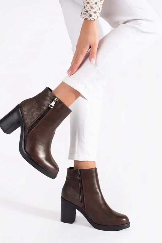 BrązIne ankle boots Inith lock BrązIne ankle boots Inith lock