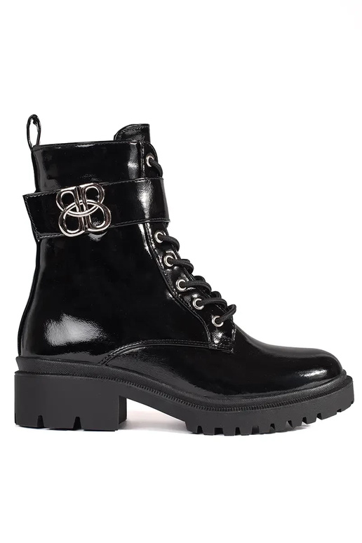 black lacquered boots Inomens boots