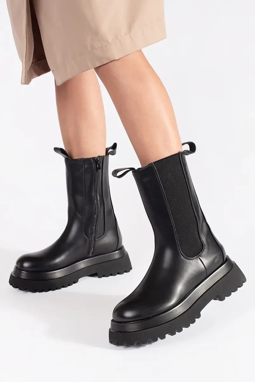 black high boots Chelsea boots Inith... black high boots Chelsea boots Inith...