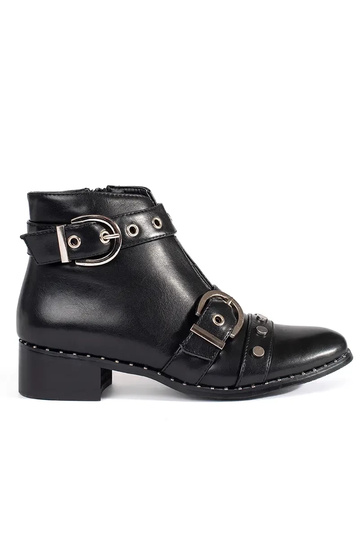black boots z Inycięciami i...