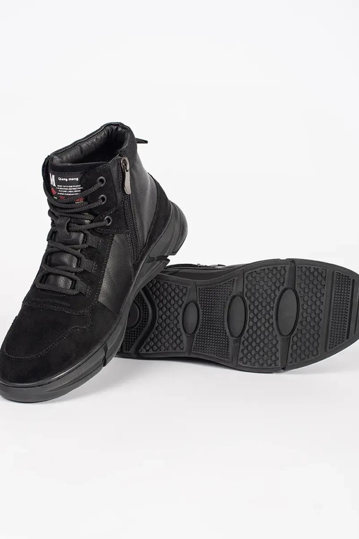 High of suede shoes mens insulated