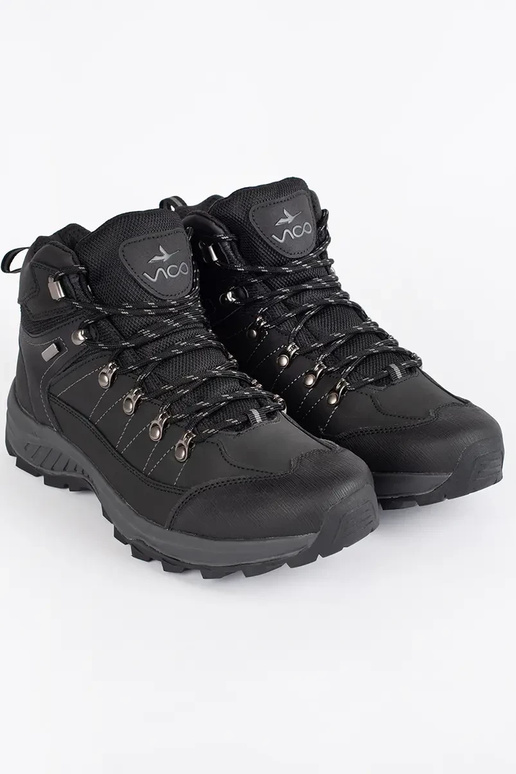 black insulated trekking shoes mens