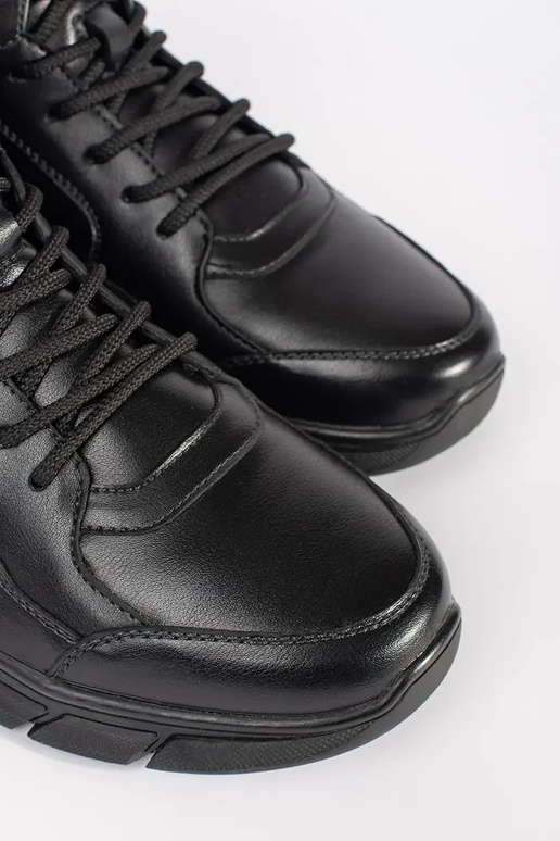 Wysokie ocieplane botki męskie ze... Wysokie ocieplane botki męskie ze...