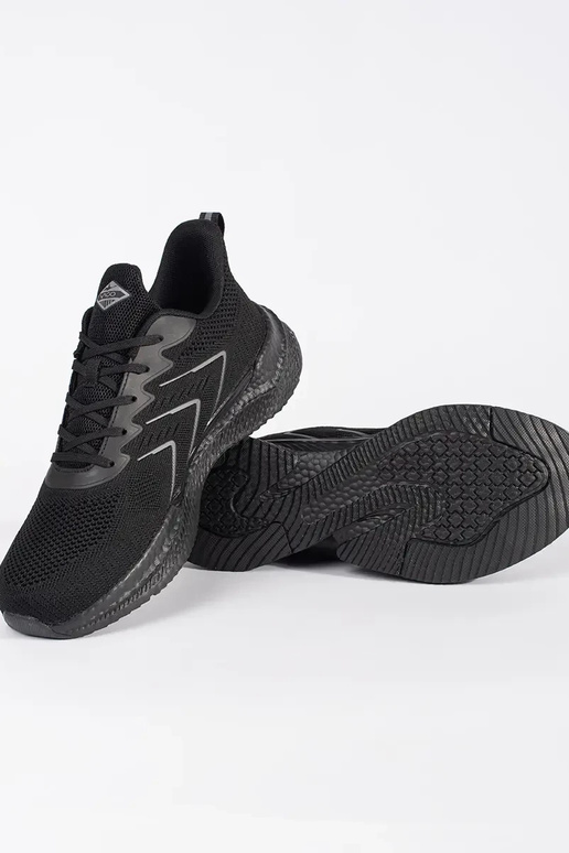 Czarne buty męskie sportowe