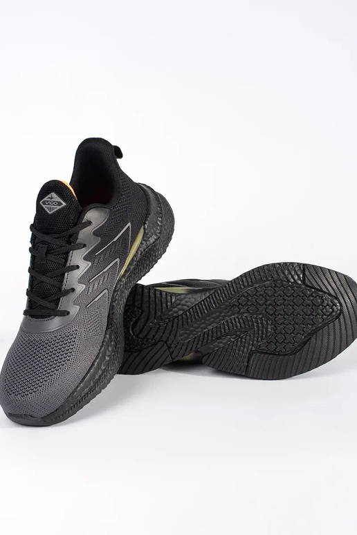 Szaro-czarne męskie buty sportowe