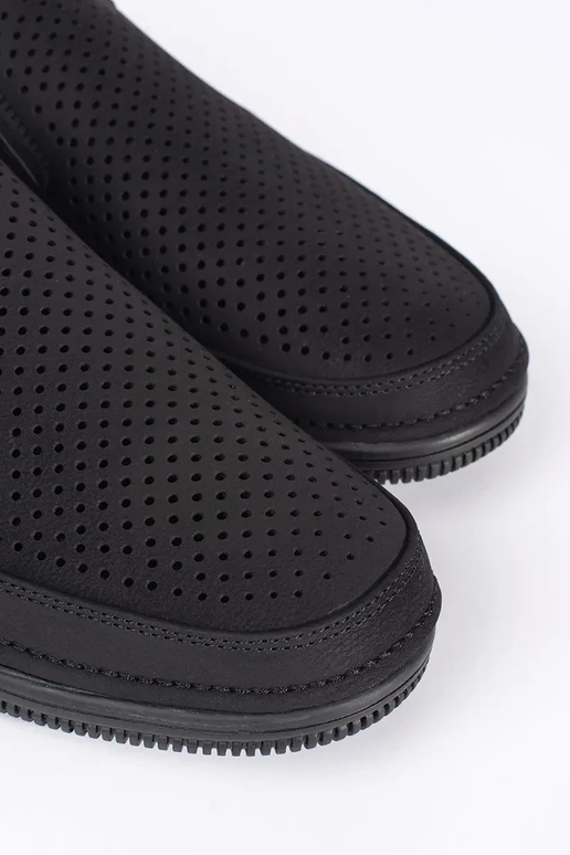 black INomens moccasins dziurkoInane...