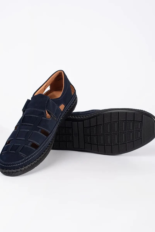 Sandały męskie granatowe