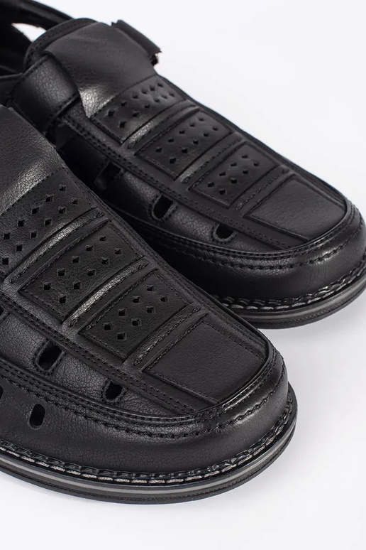 Juodos spalvos vyrų pusbačiai su...