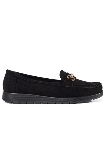 Moccasins of suede black...