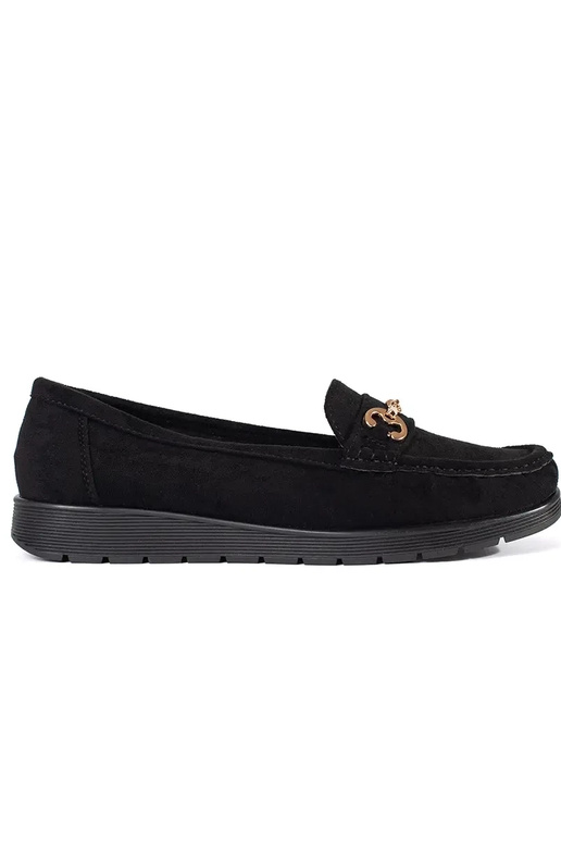 Moccasins of suede black Inomens