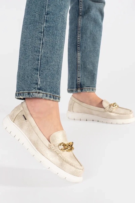 of suede golden INomens moccasins...