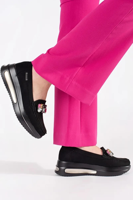 of suede INomens moccasins Inith...