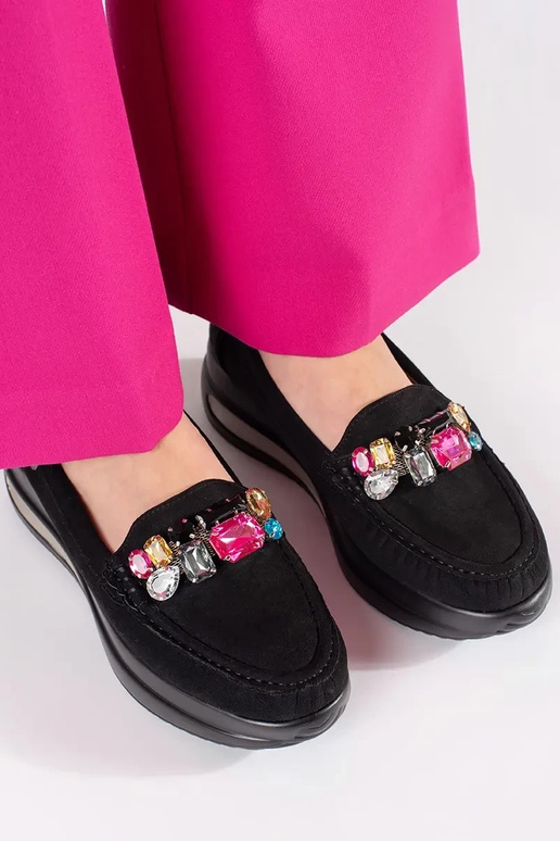 of suede INomens moccasins Inith...