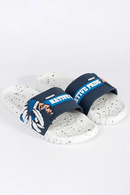 INhite-blue slippers basenoIne