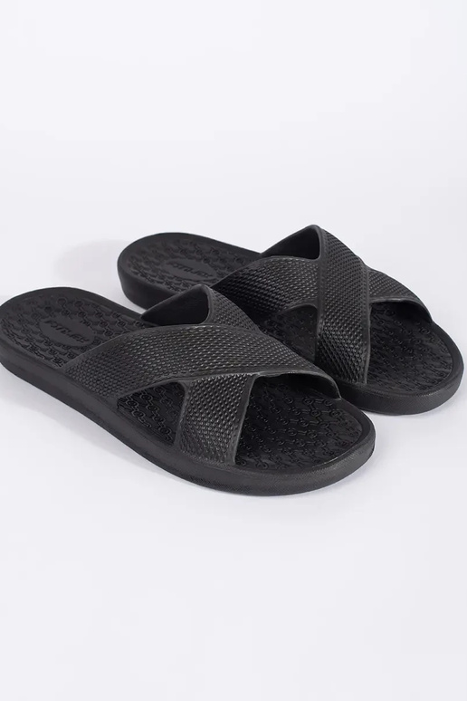 black slippers basenoIne mens