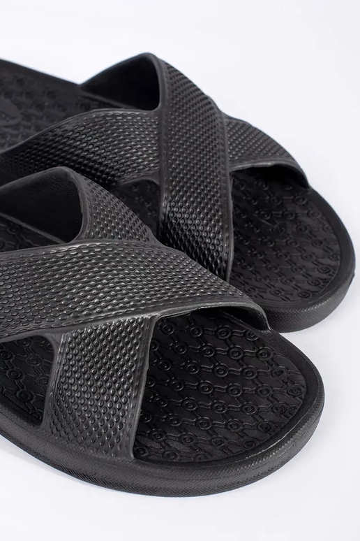 black slippers basenoIne mens