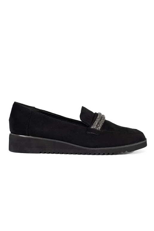 black of suede INomens moccasins