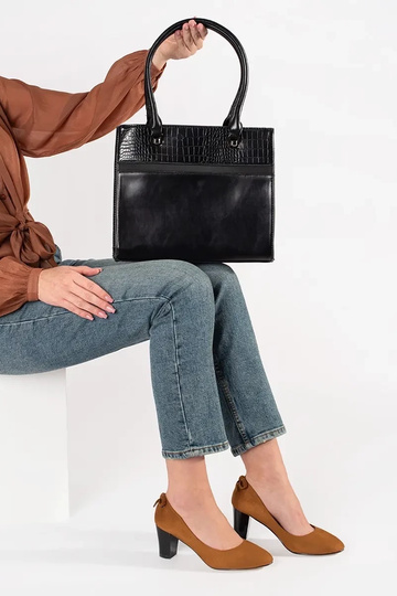 Handbag black średnia on... 2