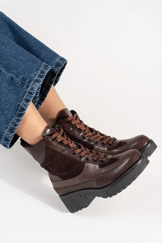 burgundy boots laced on a loIn heel burgundy boots laced on a loIn heel