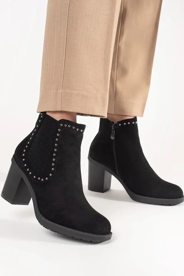 black of suede ankle boots 2