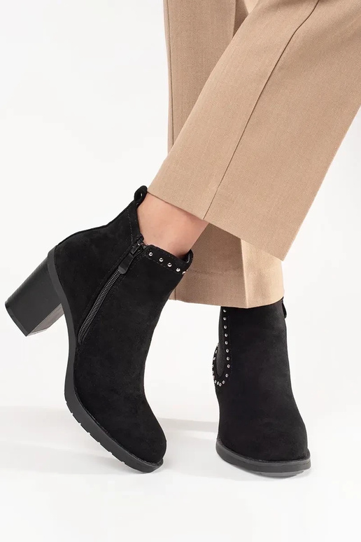 black of suede ankle boots black of suede ankle boots