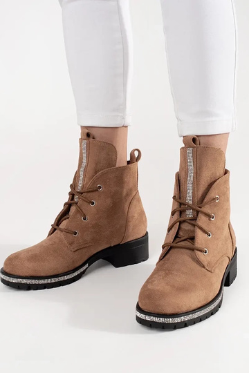 beige boots laced 2