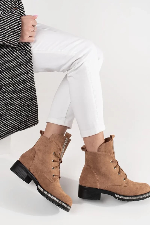 beige boots laced beige boots laced