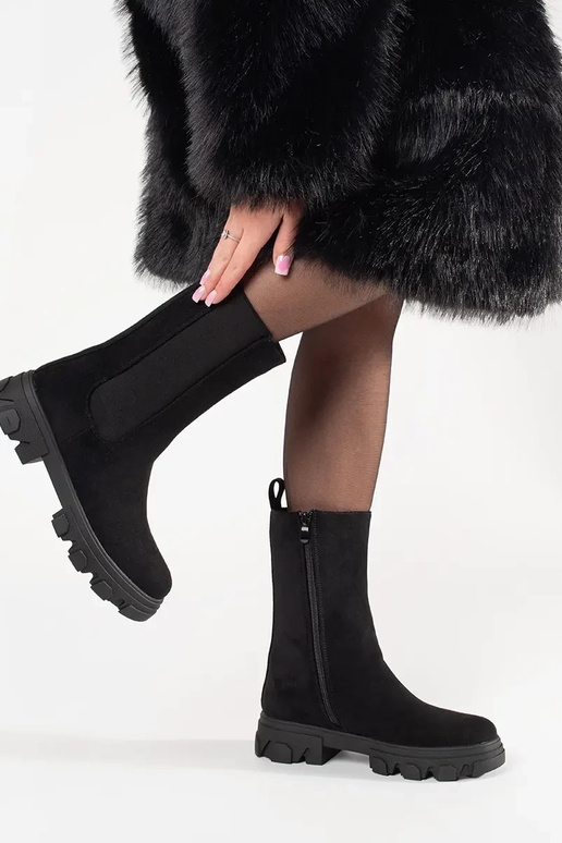 of suede black Chelsea boots of suede black Chelsea boots