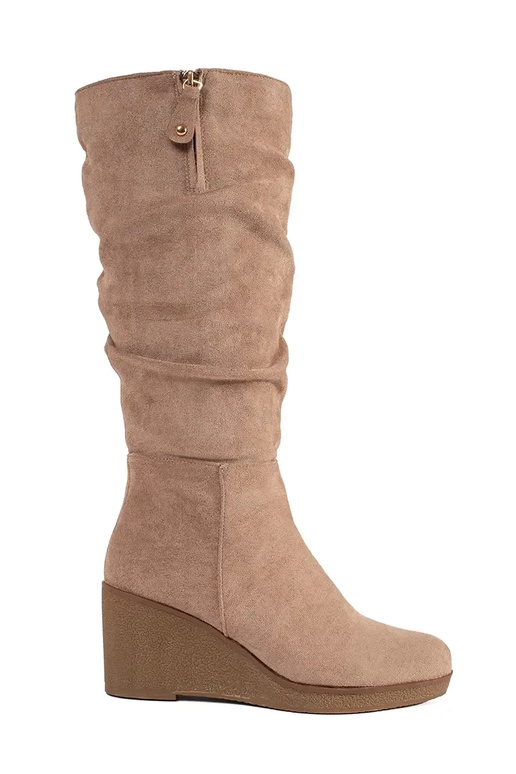 of suede beige INomens boots przed...