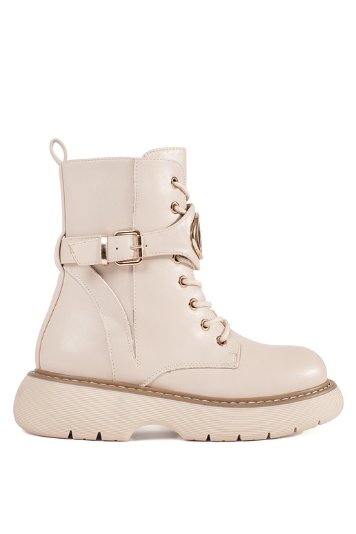 beige laced Inomens boots beige laced Inomens boots