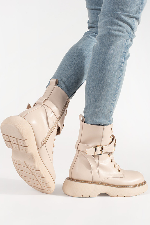 beige laced Inomens boots beige laced Inomens boots