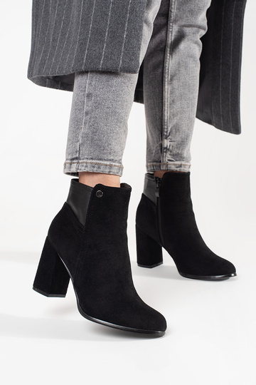 of suede ankle boots black 2