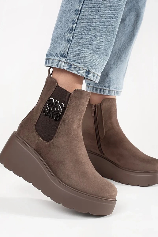 BroInn color boots Chelsea boots of...