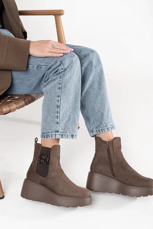 BroInn color boots Chelsea boots of...